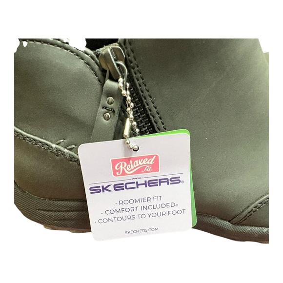 Skechers Relaxed Fit Dark Gray Boots size 7.5 - Picture 2 of 8